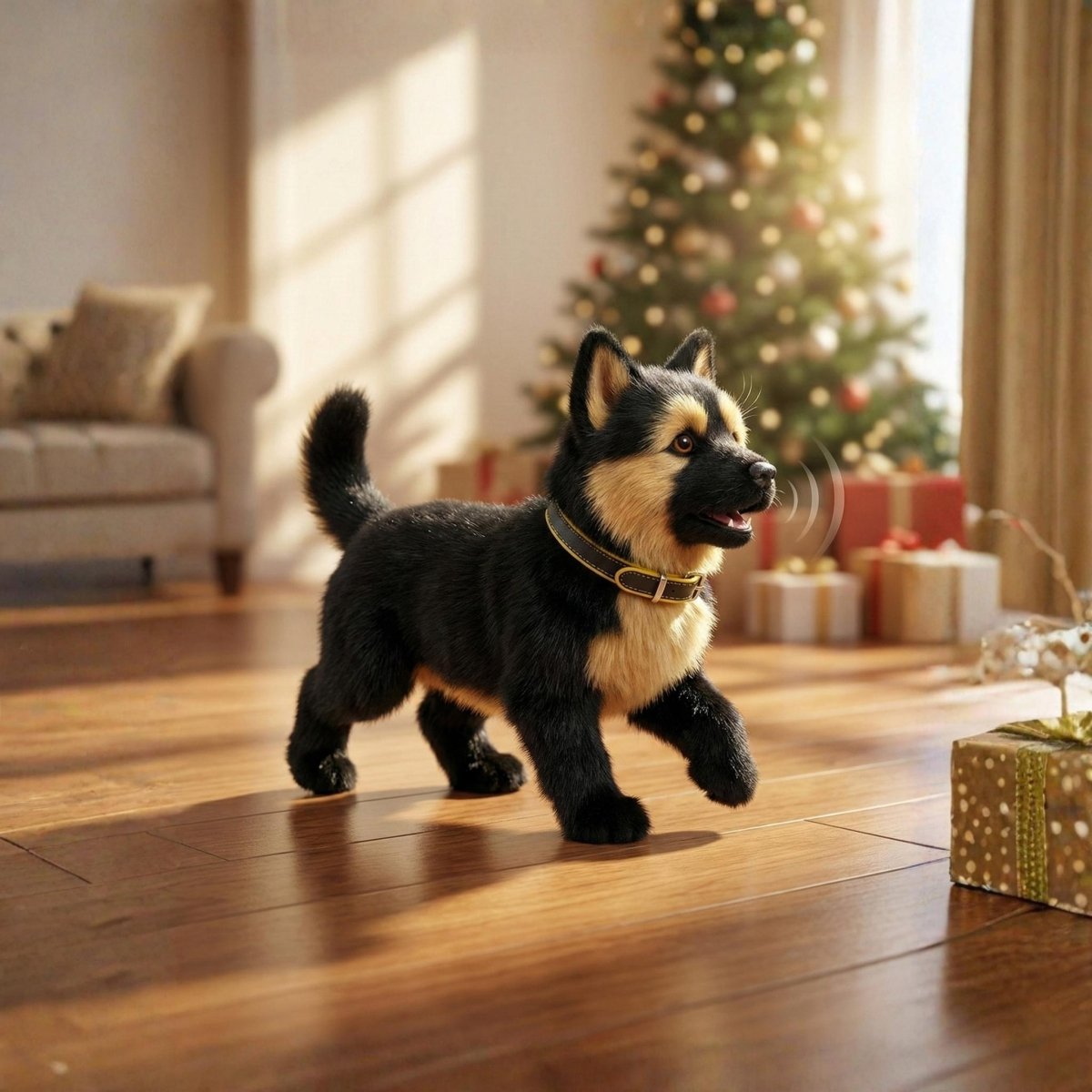 Interactive German Shepherd Electronic Walking Barking Puppy Toy - Image 2