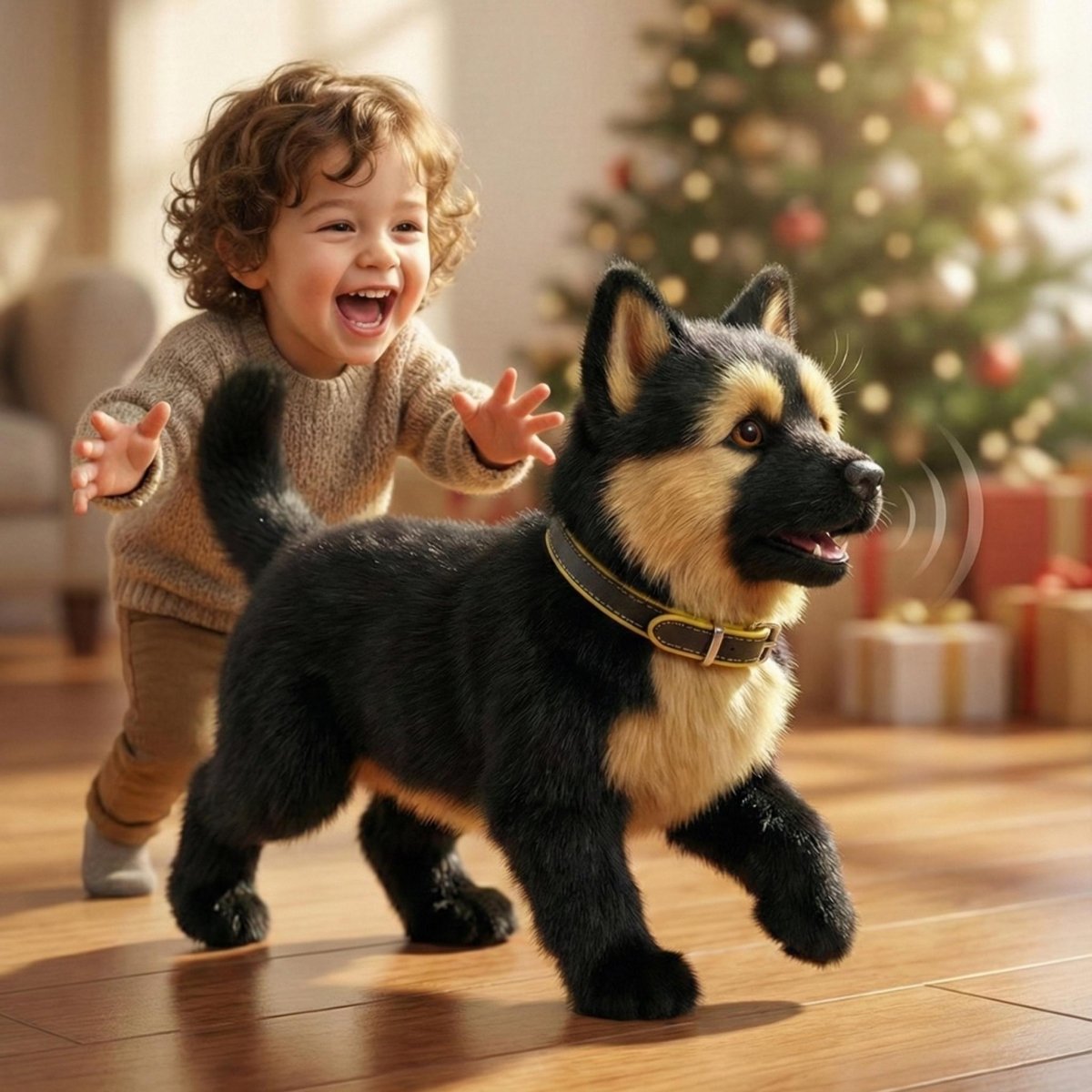 Interactive German Shepherd Electronic Walking Barking Puppy Toy - Image 3