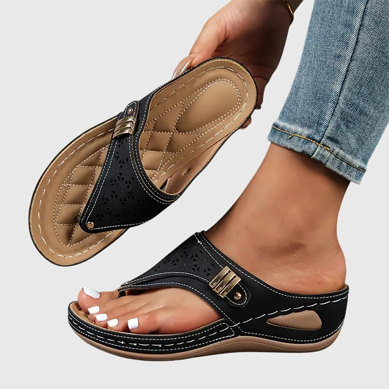 Women Slip On Orthopedic Sandals Arch Support - Image 3