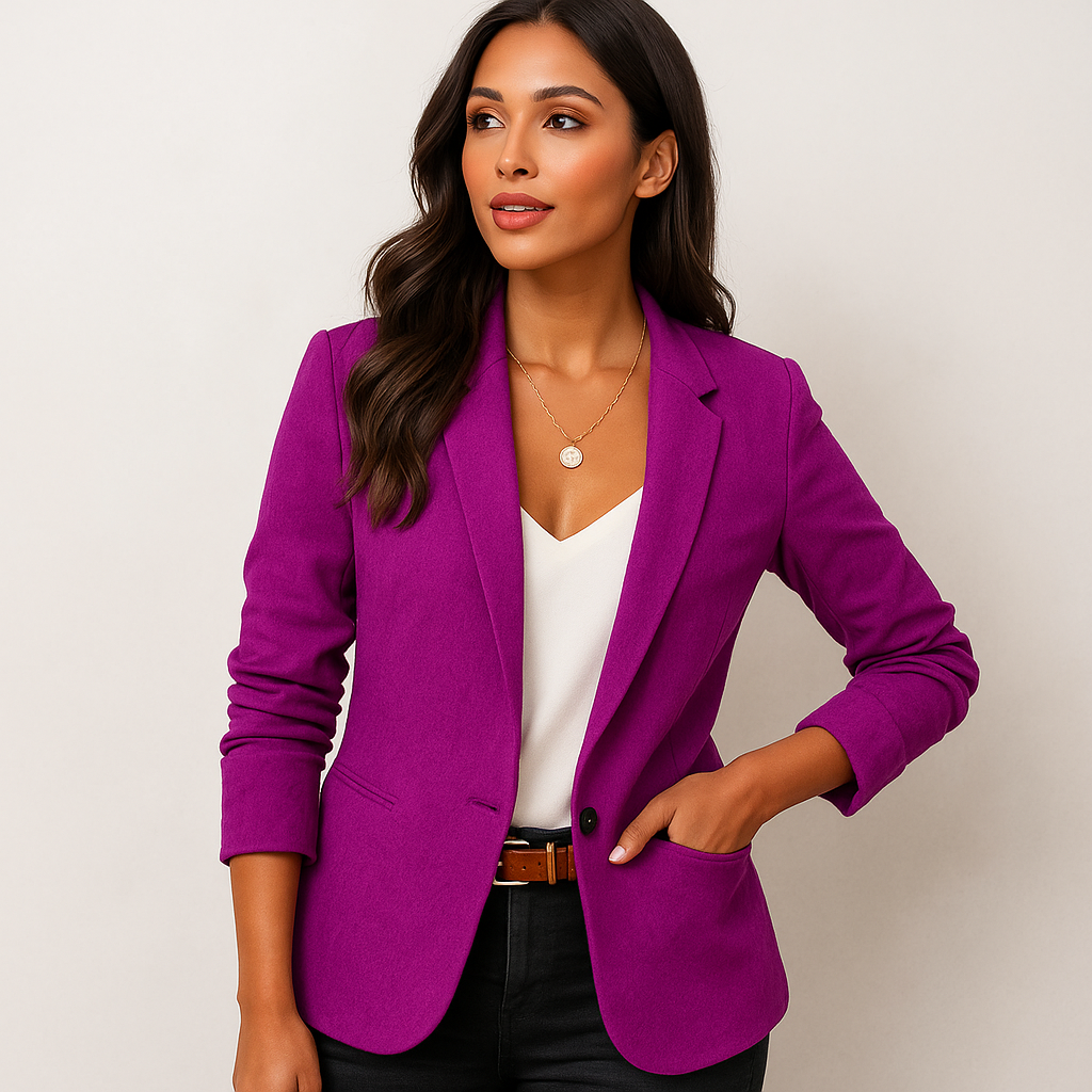 Women's Fitted Tailored Blazer Slim Structured - Image 2