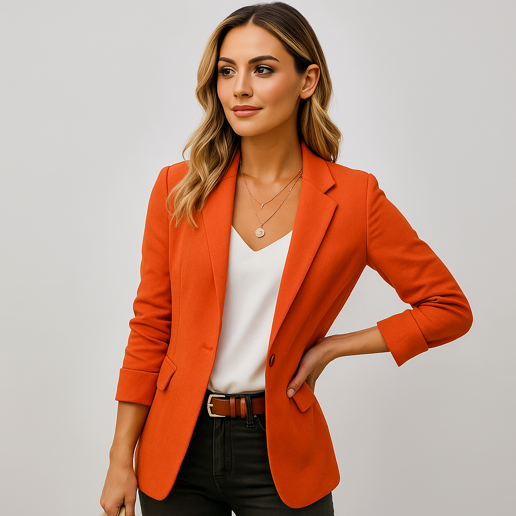 Women's Fitted Tailored Blazer Slim Structured - Image 3
