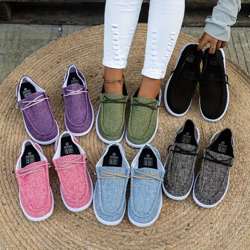 Women Breathable Non-Slip Sneakers Lightweight Slip-On Walking Shoes - Image 5