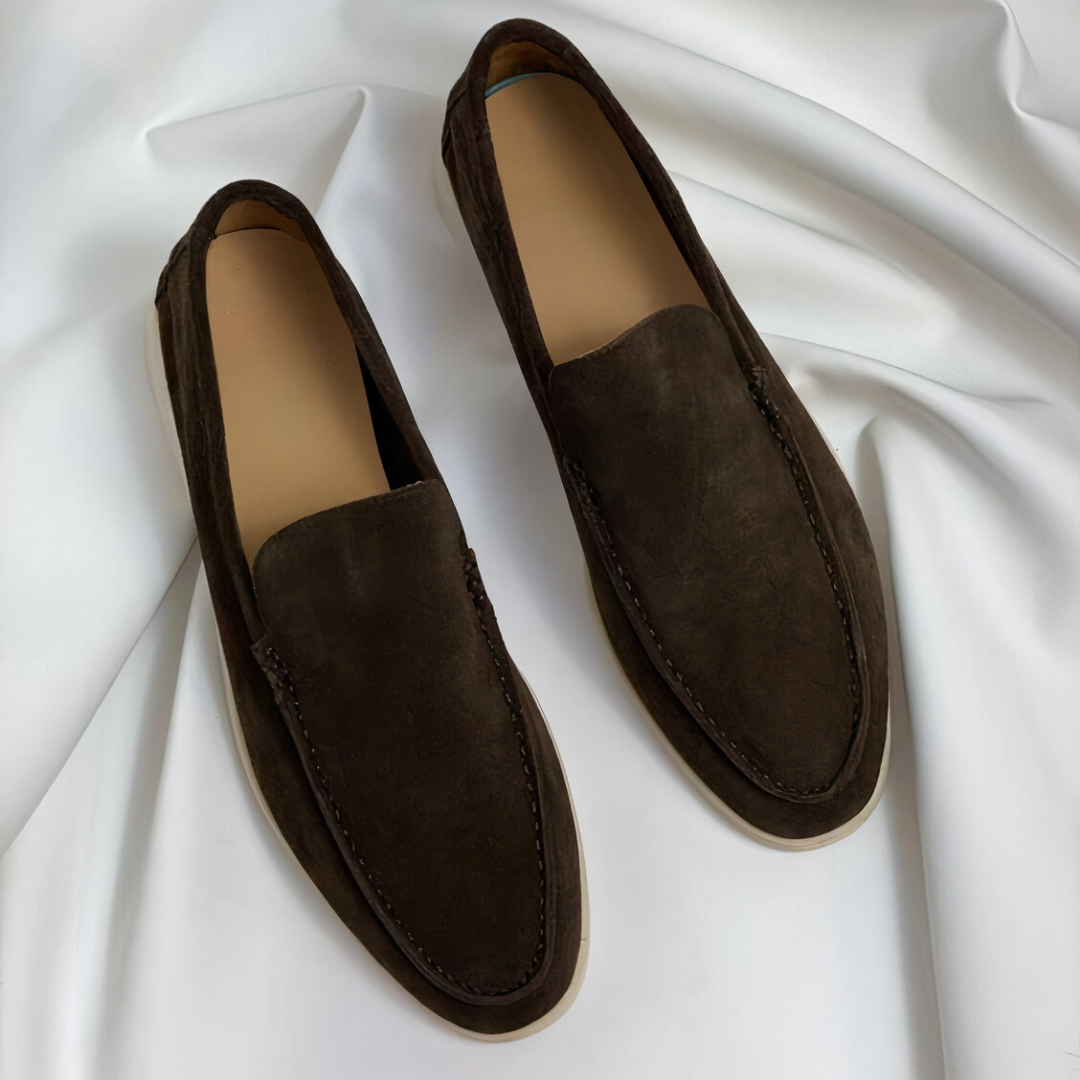 Men's Vintage PU Leather Slip-On Loafers - Image 4
