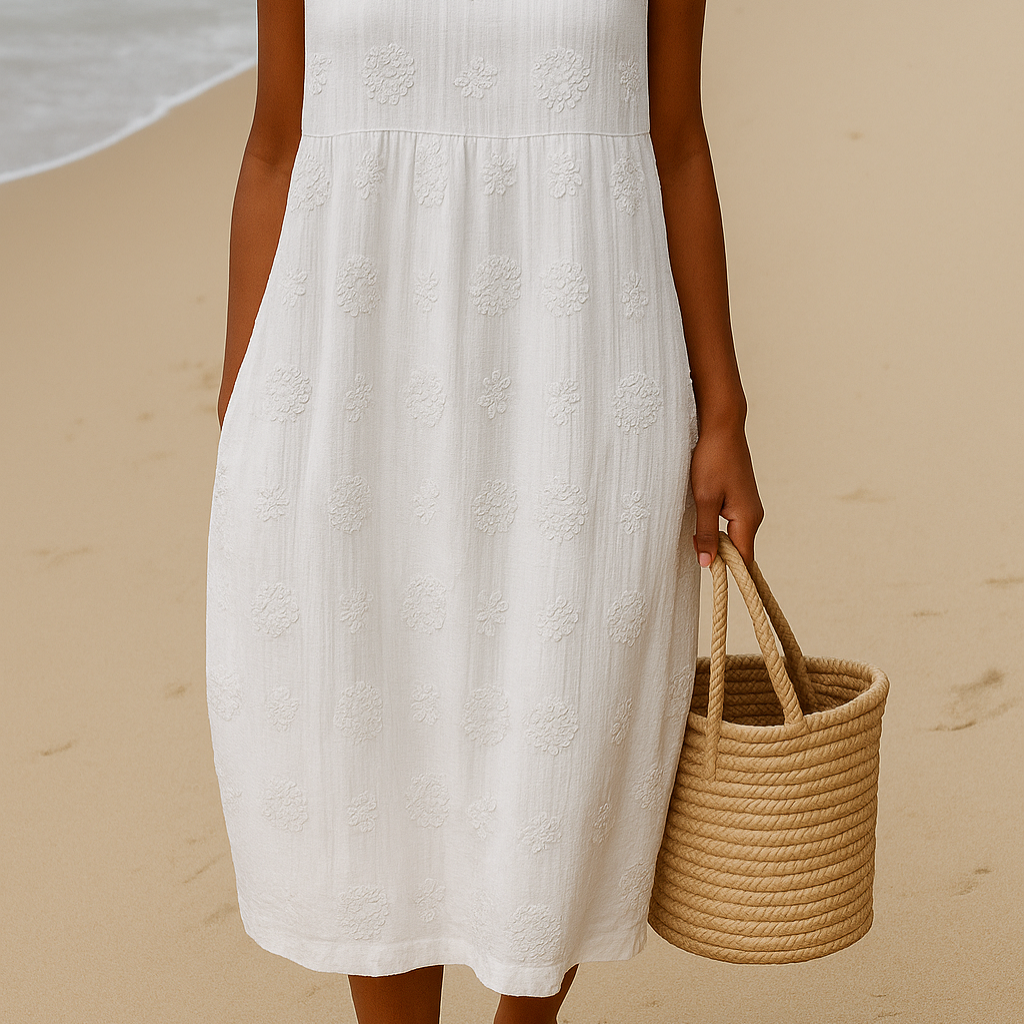 Odelle | Women’s Midi Sleeveless Dress - Image 3