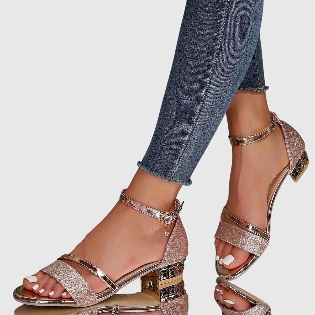 Women's Orthopedic Heeled Sandals Arch Support - Image 5