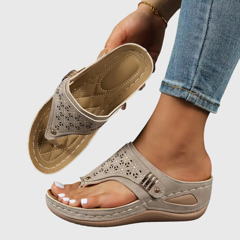 Women Slip On Orthopedic Sandals Arch Support - Image 4