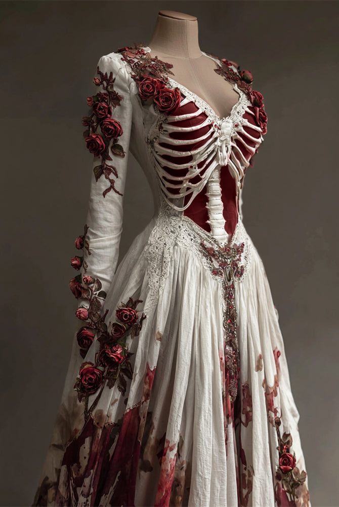 Women's Long Sleeve Halloween Party Dress | Maxi