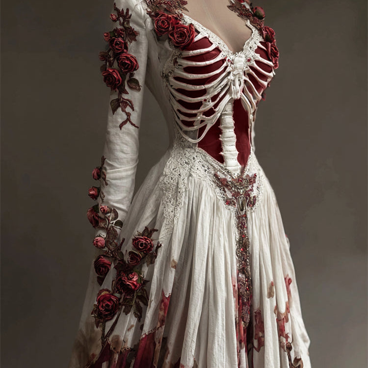 Women's Long Sleeve Halloween Party Dress | Maxi