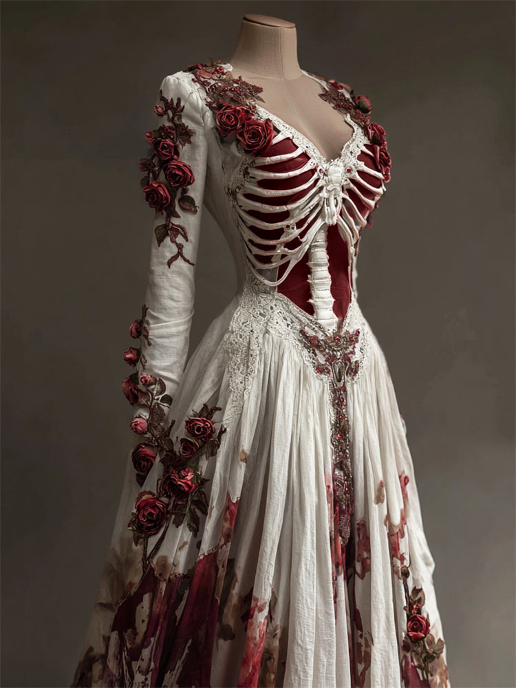 Women's Long Sleeve Halloween Party Dress | Maxi