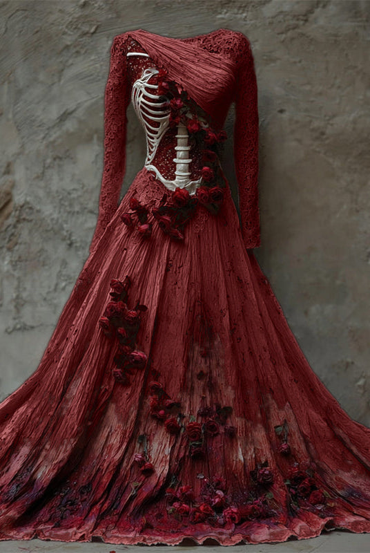 Women's Long Sleeve Maxi Dress | Halloween - Image 3