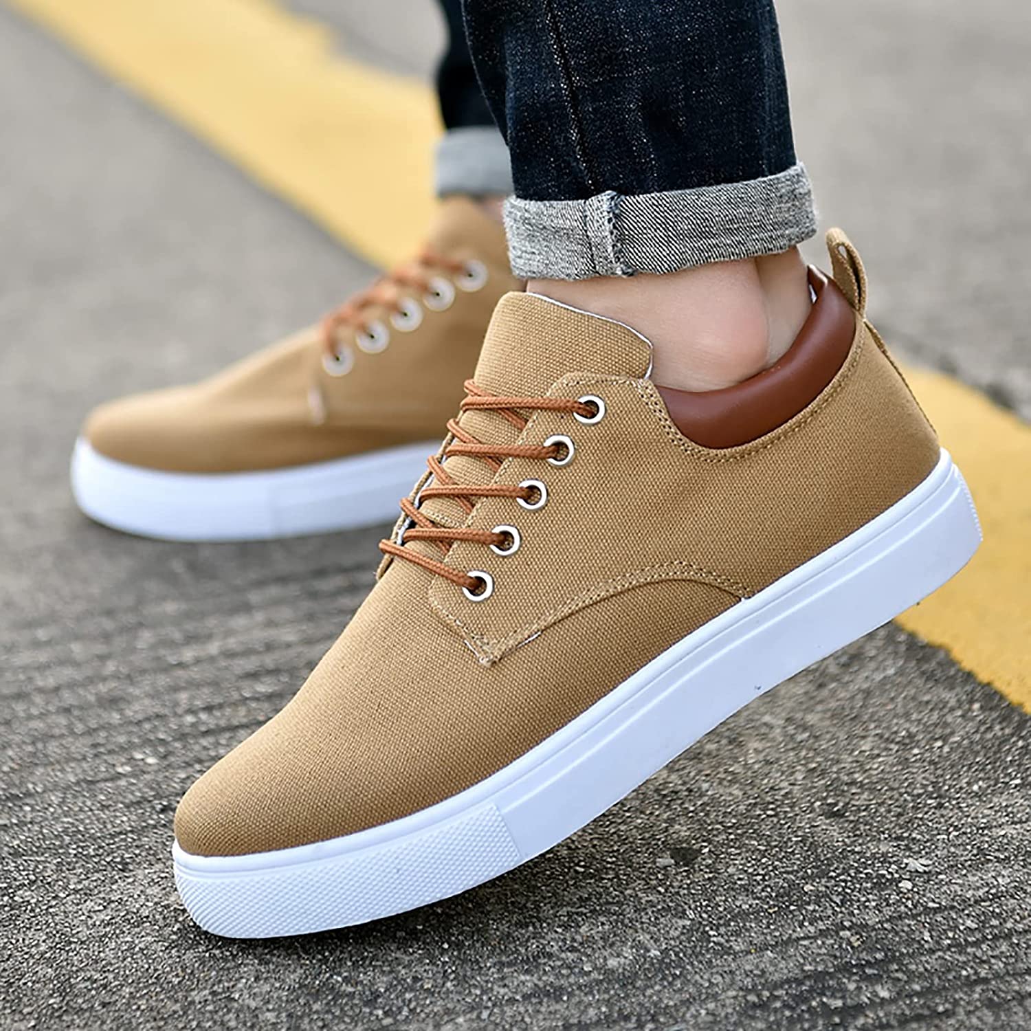 Men's Canvas Sneakers Casual Comfortable Shoes - Image 17