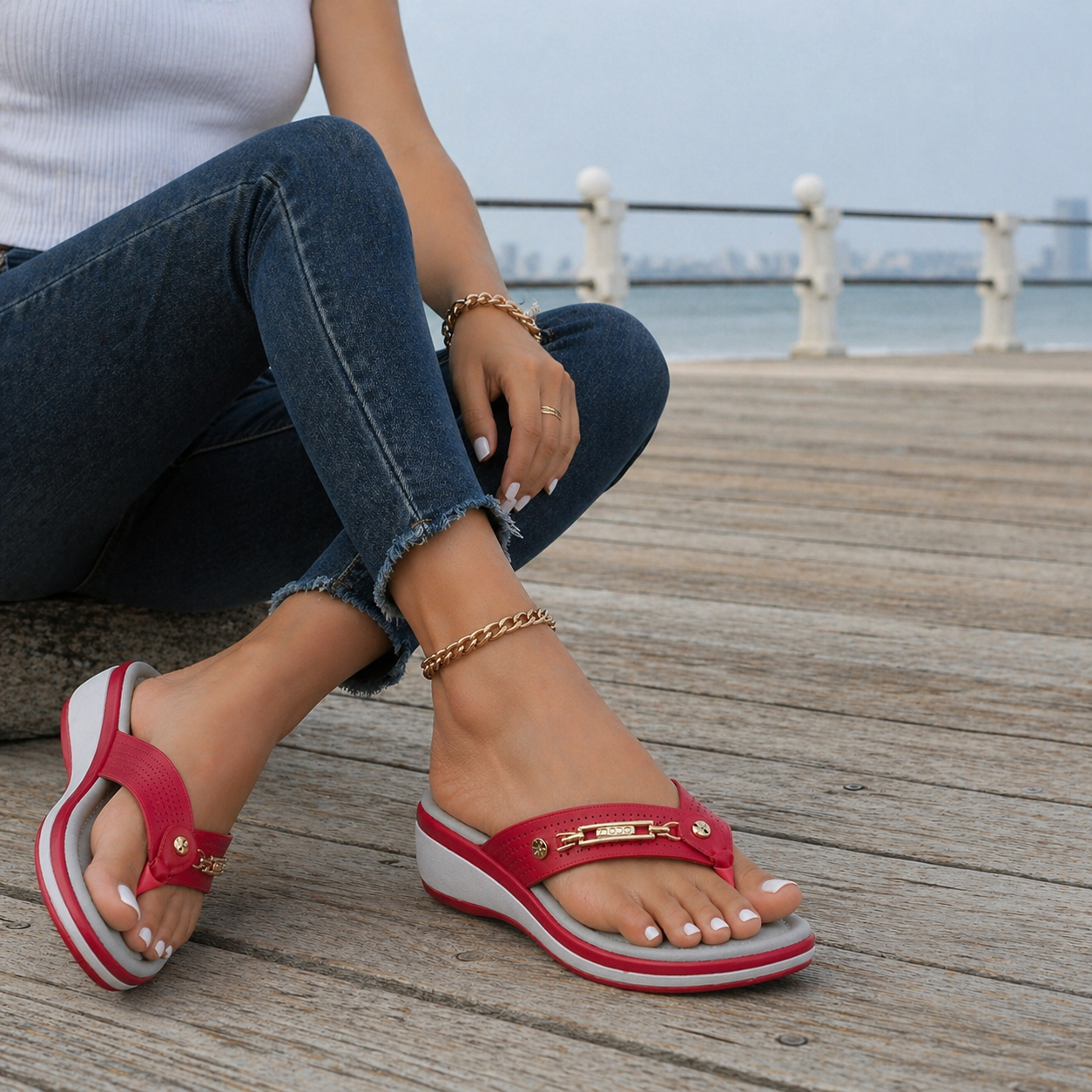 Women's Orthopedic Flip Flops Arch Support - Image 5