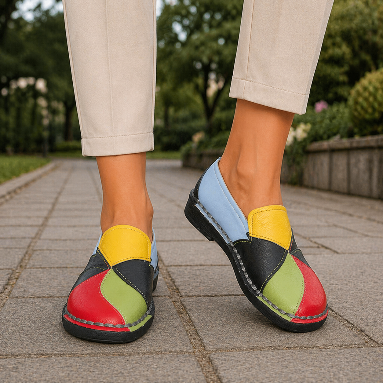 Women's Orthopedic Slippers Arch Support Wide Width Breathable - Image 2
