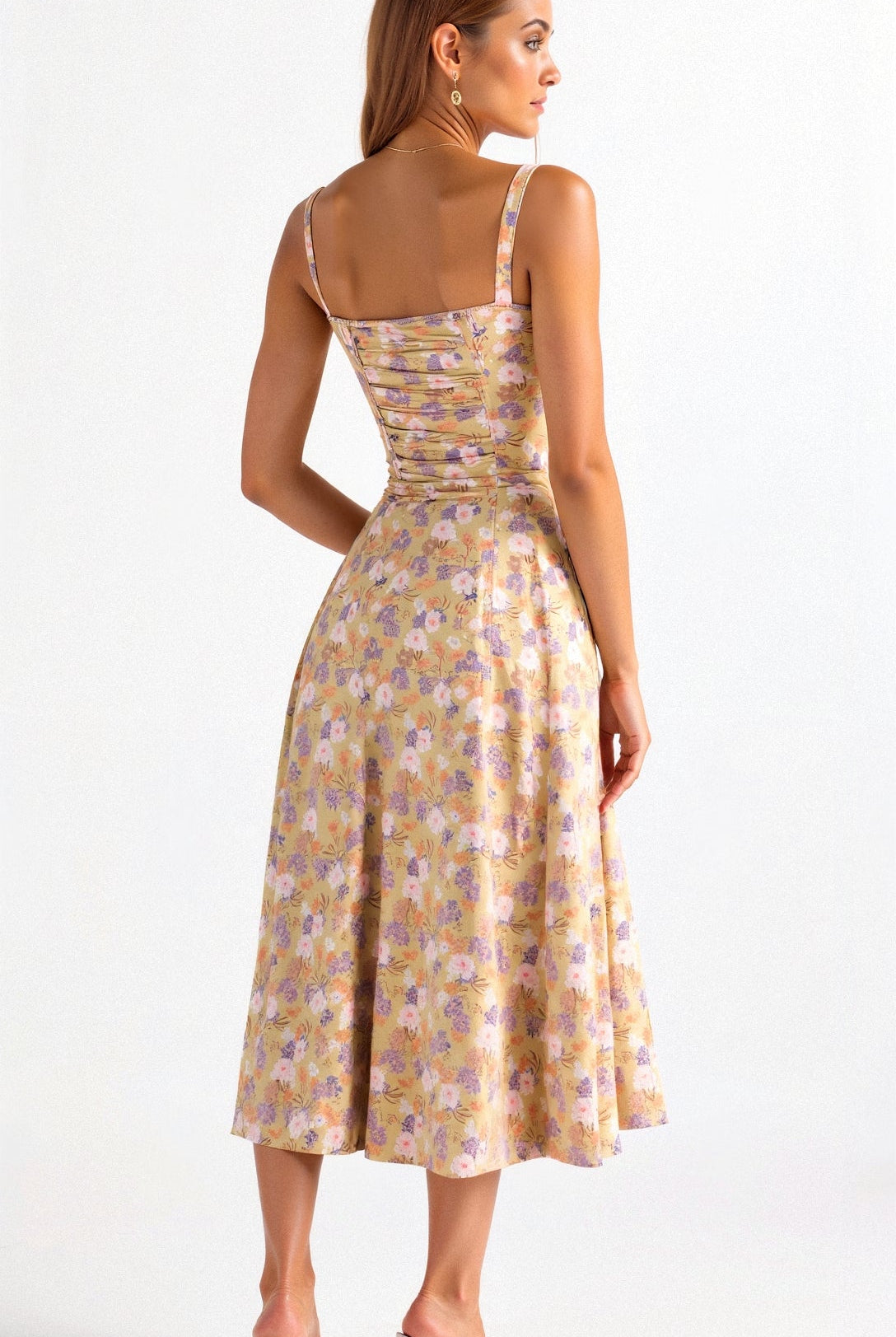Cerene | Women’s Floral Midi Dress - Image 2