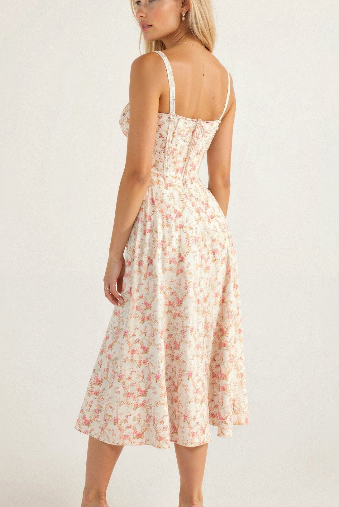 Cerene | Women’s Floral Midi Dress - Image 6