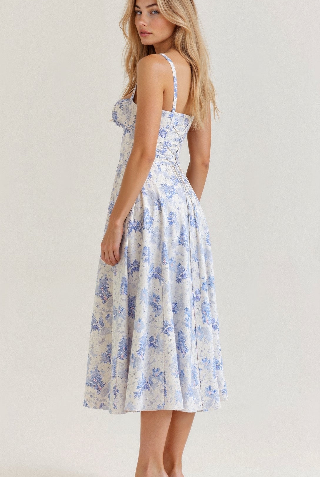 Cerene | Women’s Floral Midi Dress - Image 8