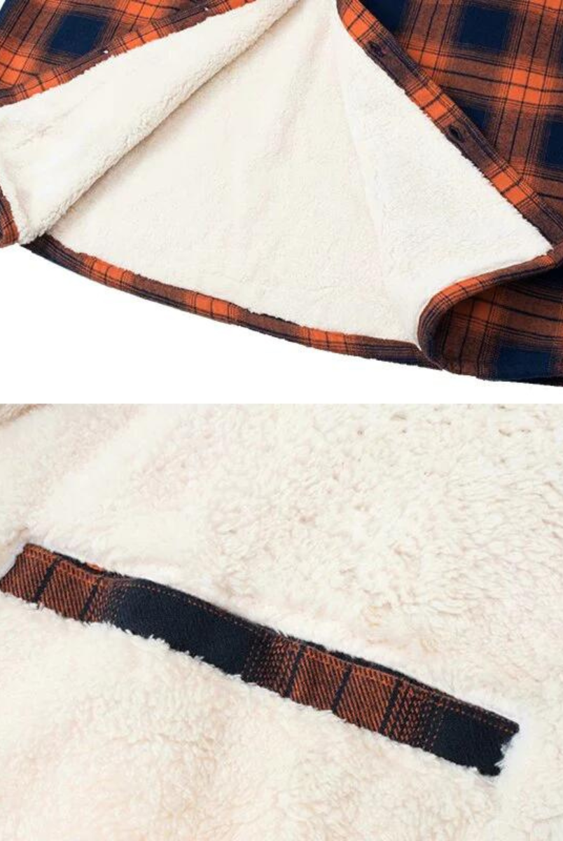 Heren Vest met Ruitpatroon en Fleece Voering - Image 4