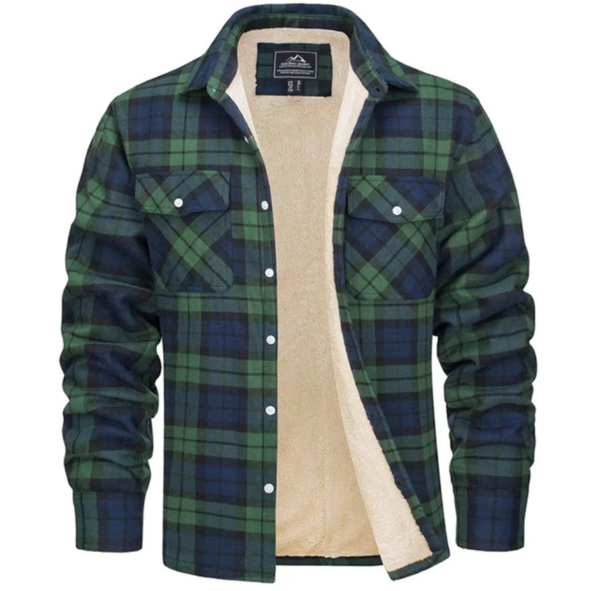 Heren Vest met Ruitpatroon en Fleece Voering - Image 5