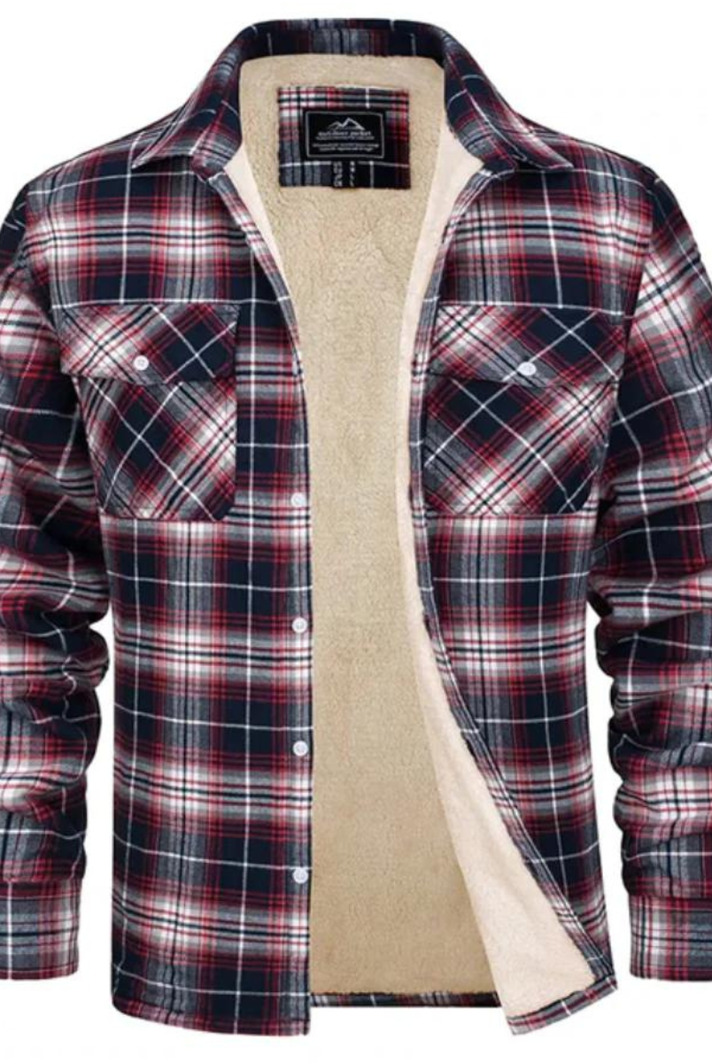 Heren Vest met Ruitpatroon en Fleece Voering - Image 6