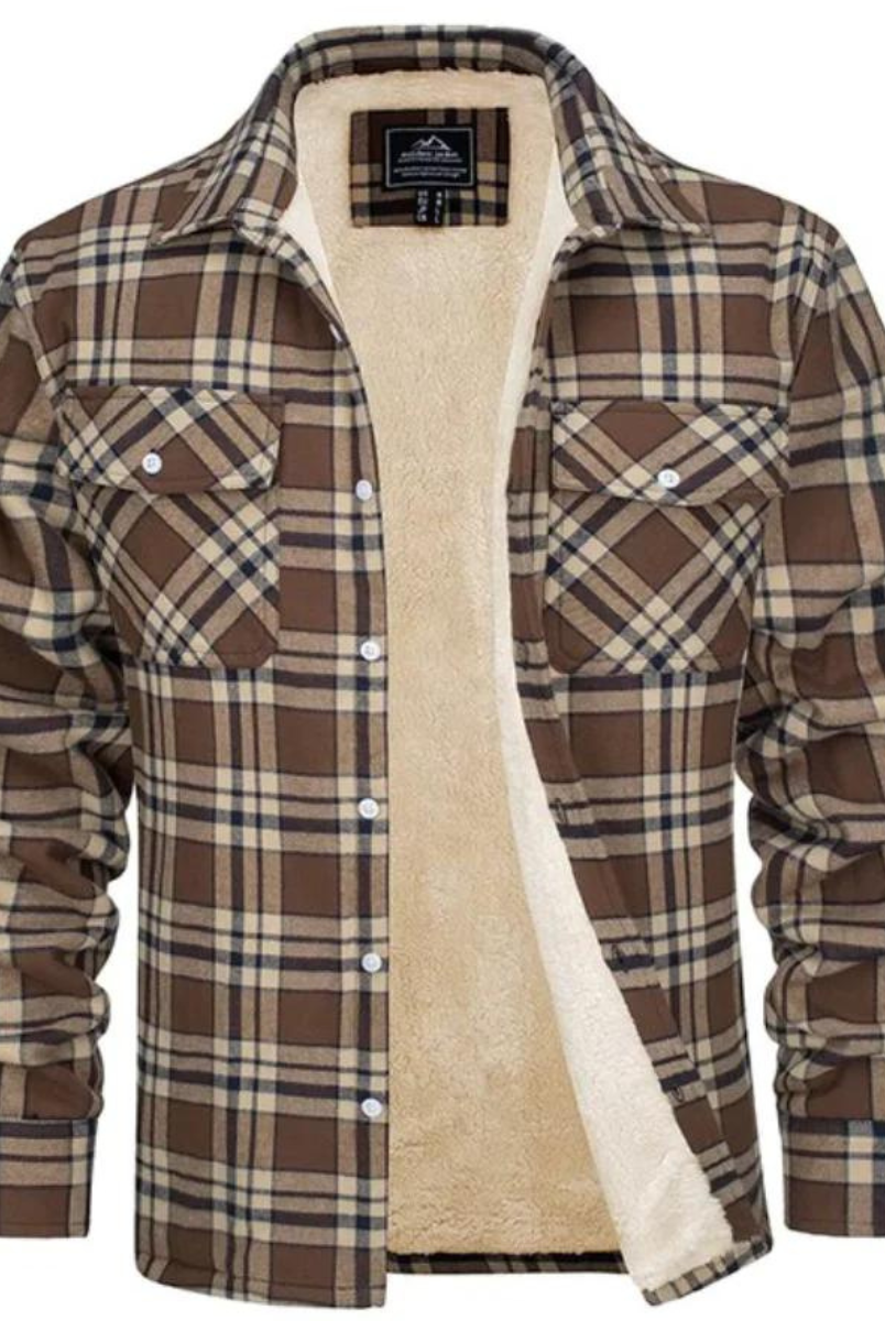 Heren Vest met Ruitpatroon en Fleece Voering - Image 8