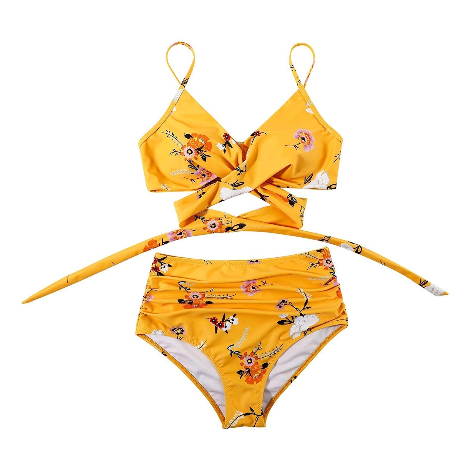 Women Colorful High Waisted Bikini Set - Image 2
