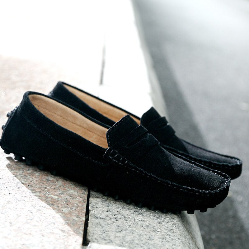 Men's Italian Suede Casual Loafers - Image 3