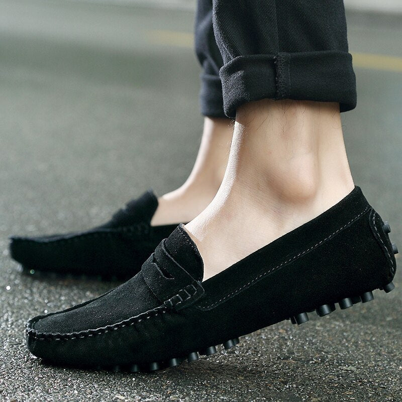 Men's Italian Suede Casual Loafers - Image 2