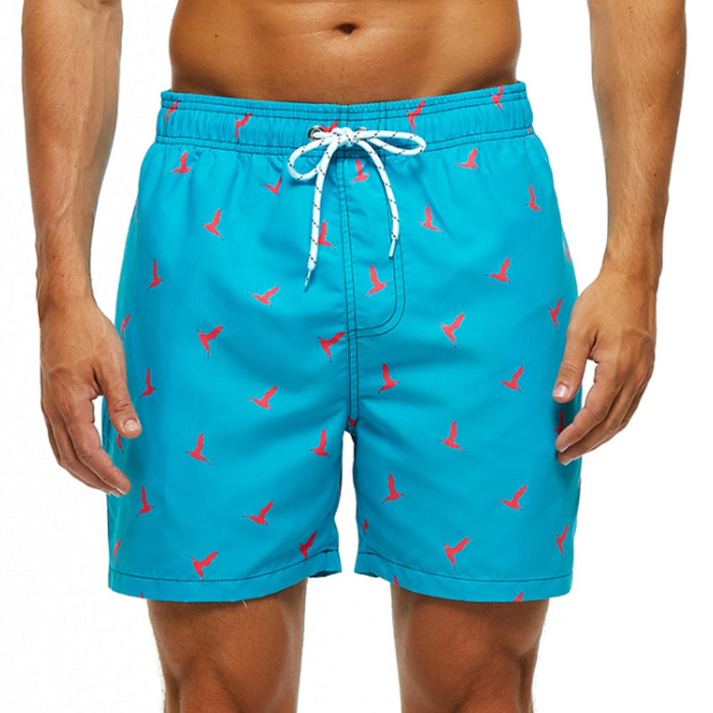 Men's Quick Dry Patterned Swim Trunks - Image 10