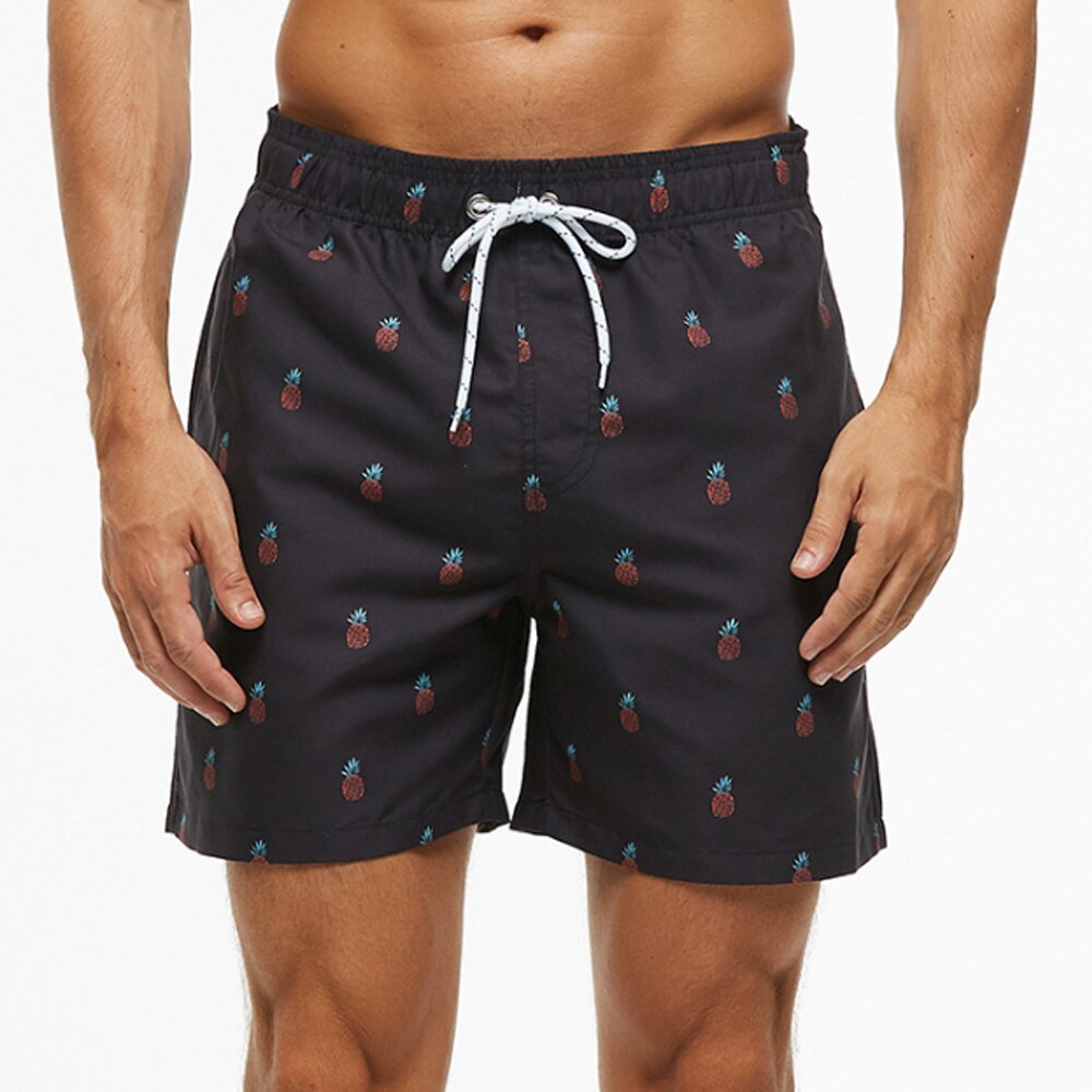 Men's Quick Dry Patterned Swim Trunks - Image 5
