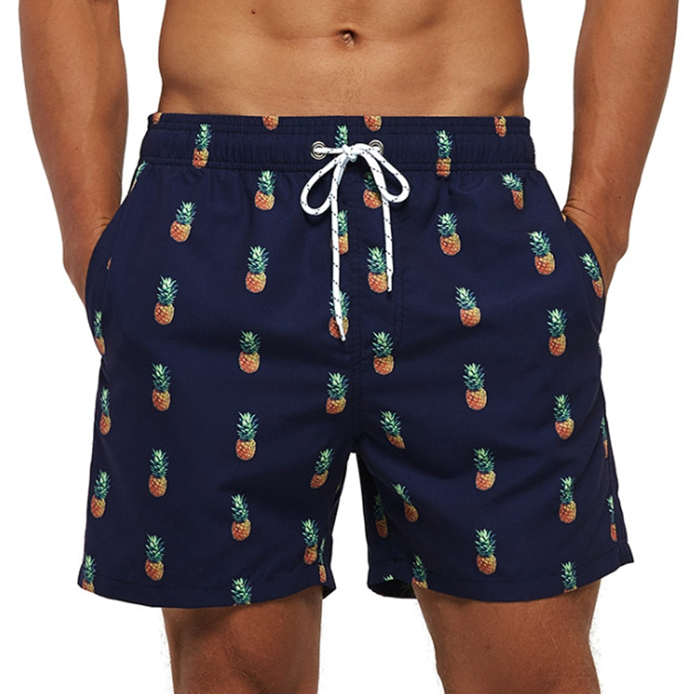 Men's Quick Dry Patterned Swim Trunks - Image 12