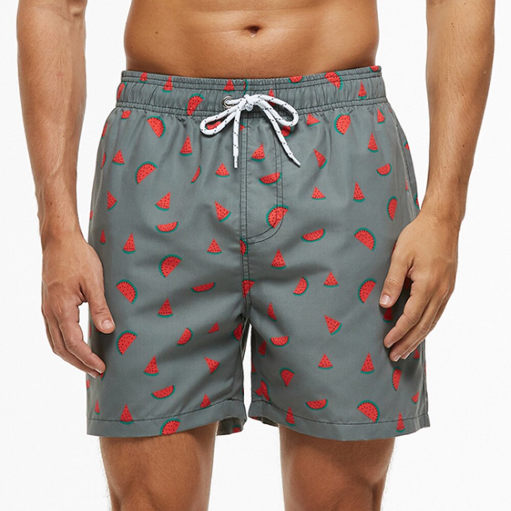 Men's Quick Dry Patterned Swim Trunks - Image 6