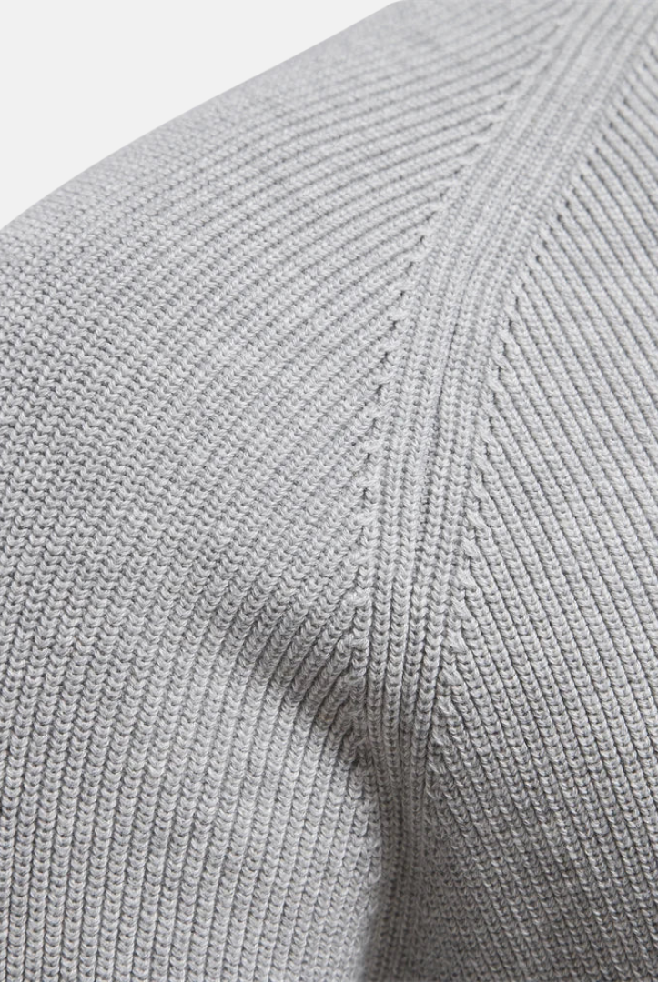 Heren Sweater Met Half-Zip En Ribgebreide Mouwen - Image 3
