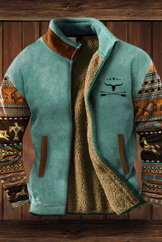 Heren Warme Teddy Vest met Rits en Vintage Ontwerp - Image 2
