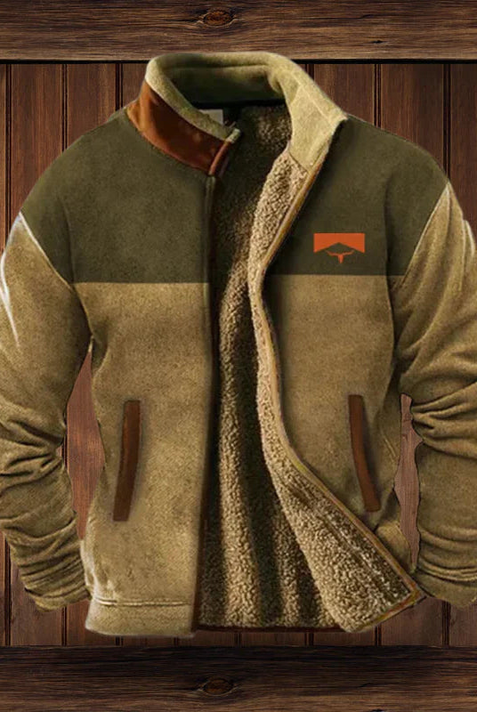 Heren Warme Teddy Vest met Rits en Vintage Ontwerp - Image 4