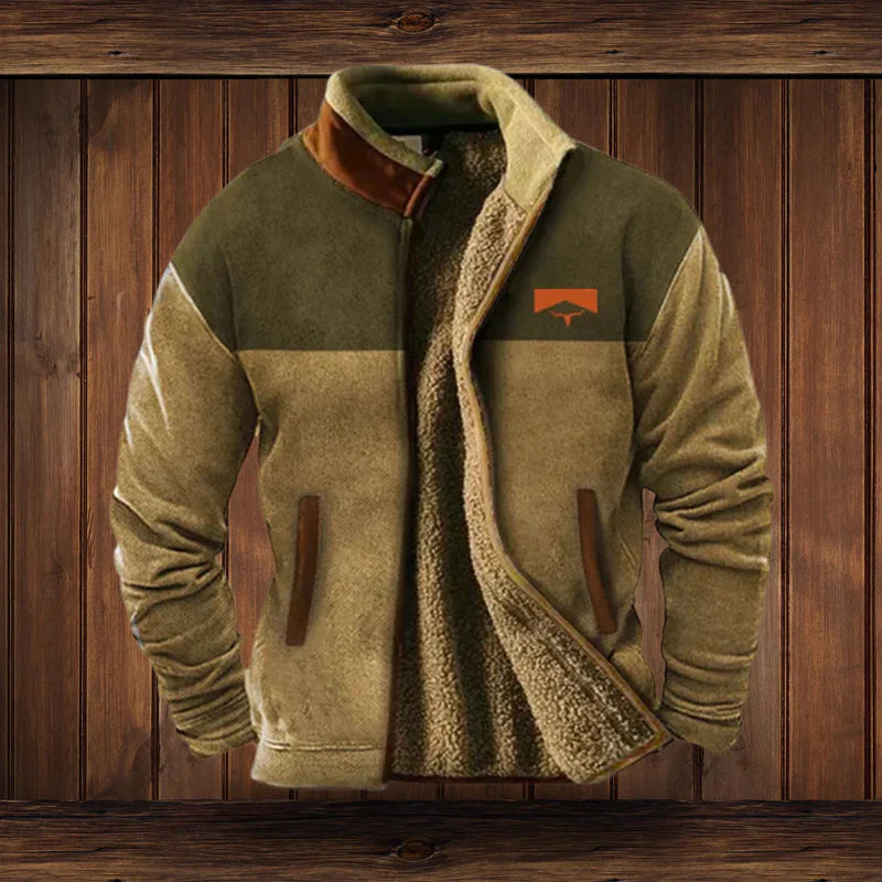 Heren Warme Teddy Vest met Rits en Vintage Ontwerp - Image 4