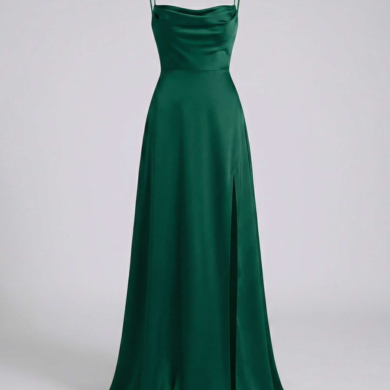 Women Satin Cowl Neck Maxi Dress Formal Evening - Image 7