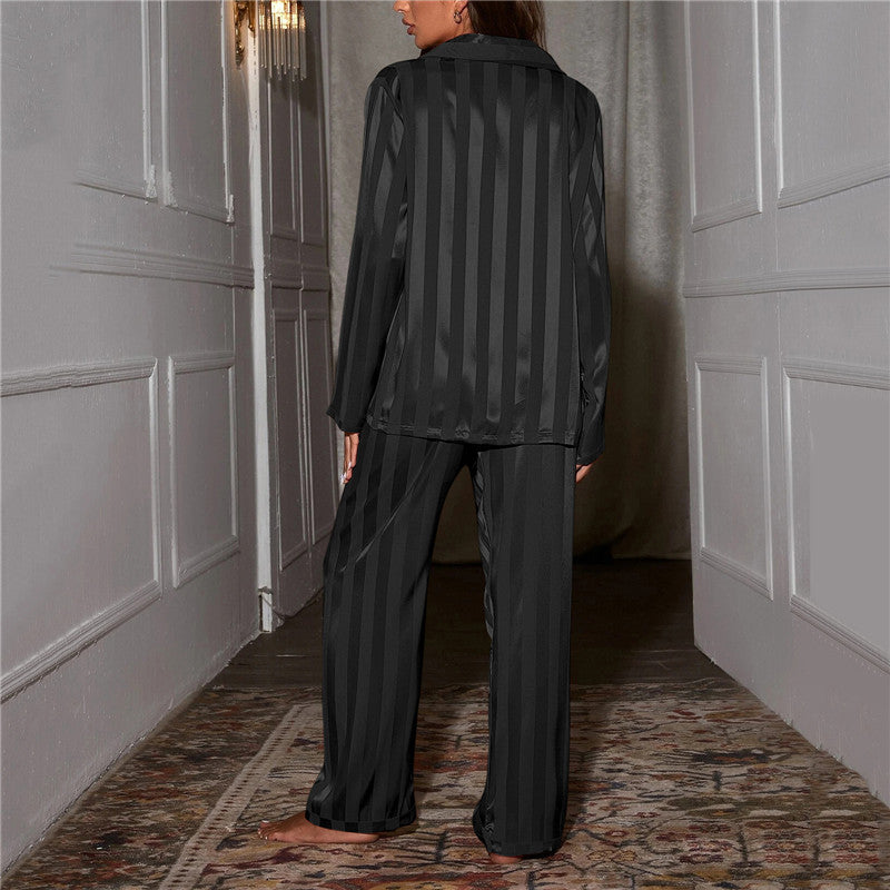 Women Silk Pajama Set Luxury Mulberry Sleepwear - Image 8
