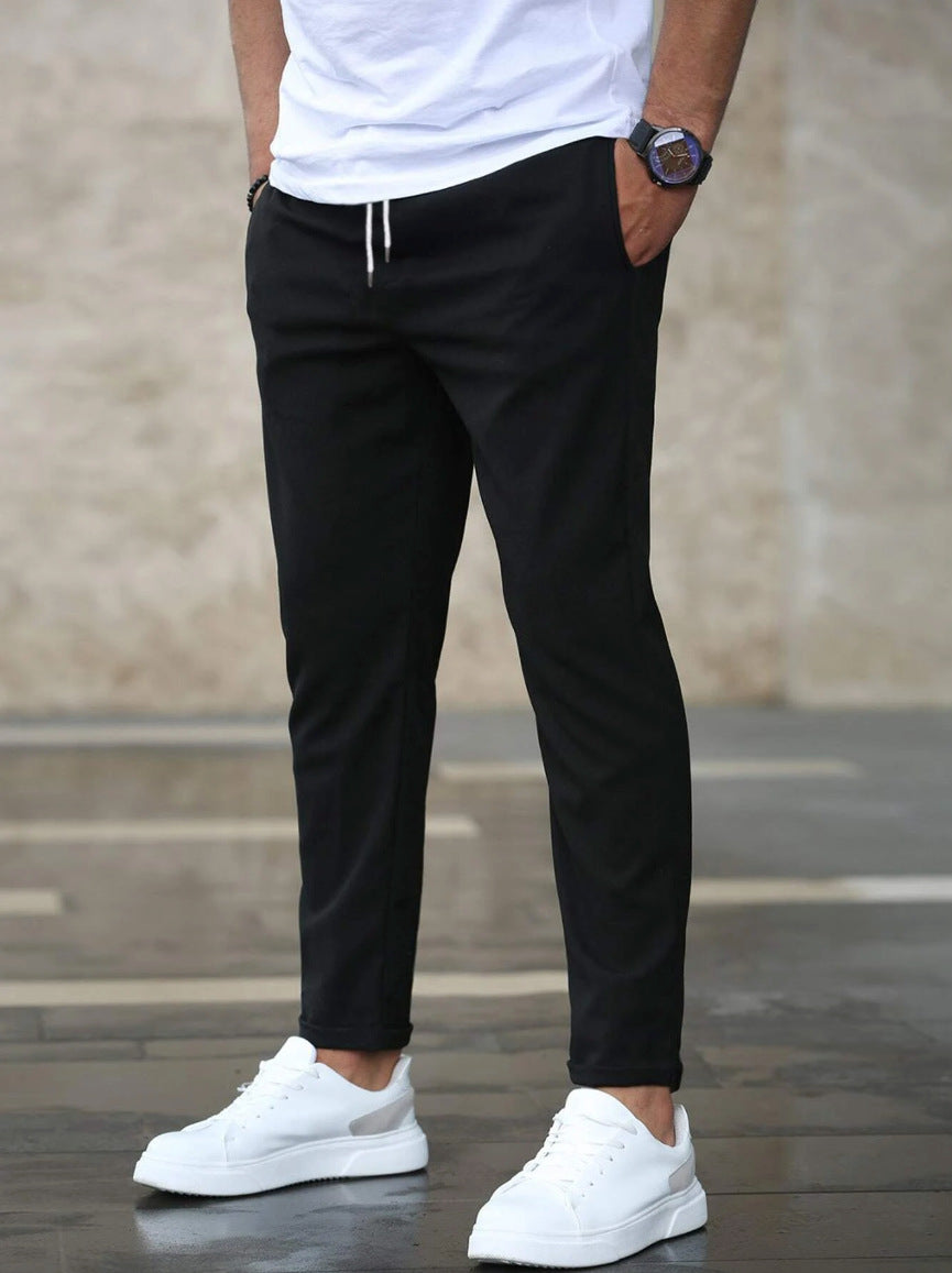 Men's Elastic Waist Stretch Casual Pants - Image 4