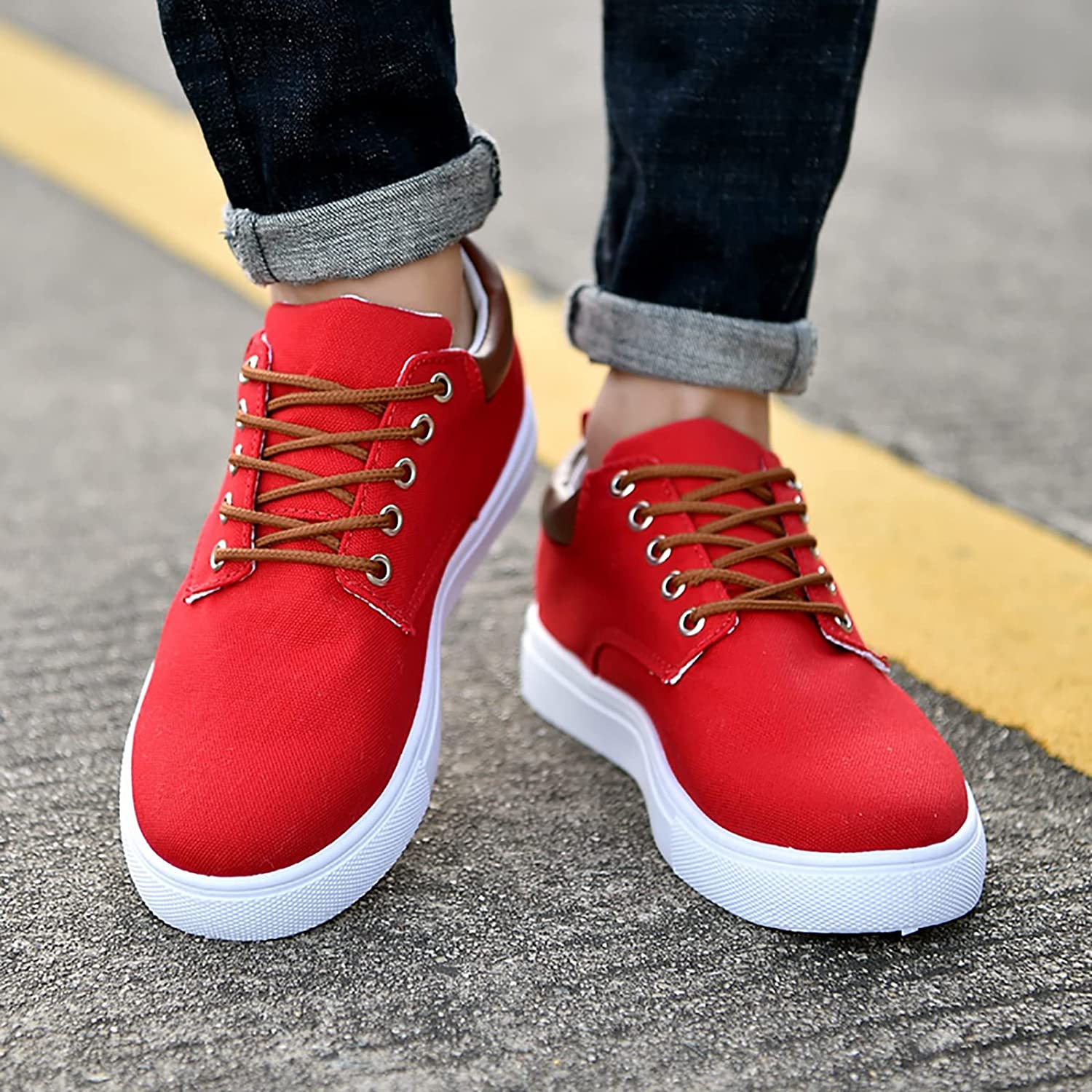 Men's Canvas Sneakers Casual Comfortable Shoes - Image 22