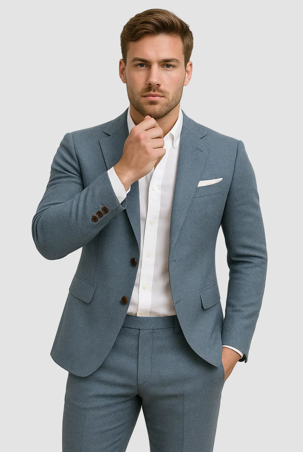 Men's Slim Fit Two Piece Suit Set