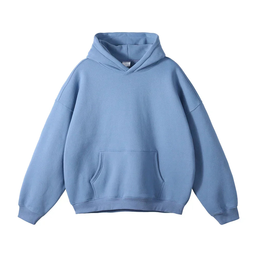 Men Relaxed Fit Pullover Hoodie