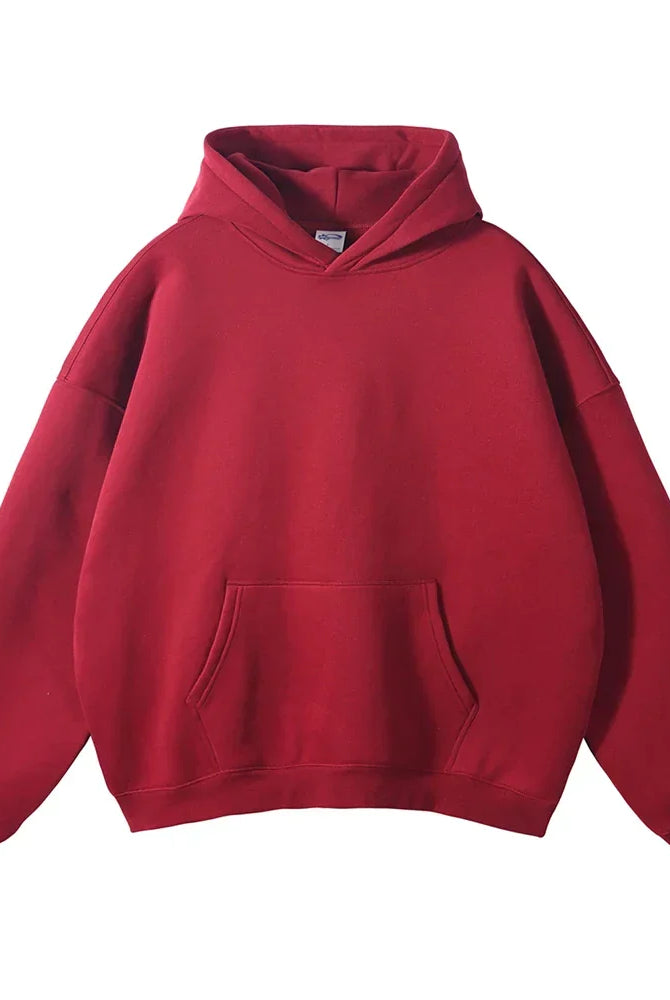 Men Relaxed Fit Pullover Hoodie - Image 2