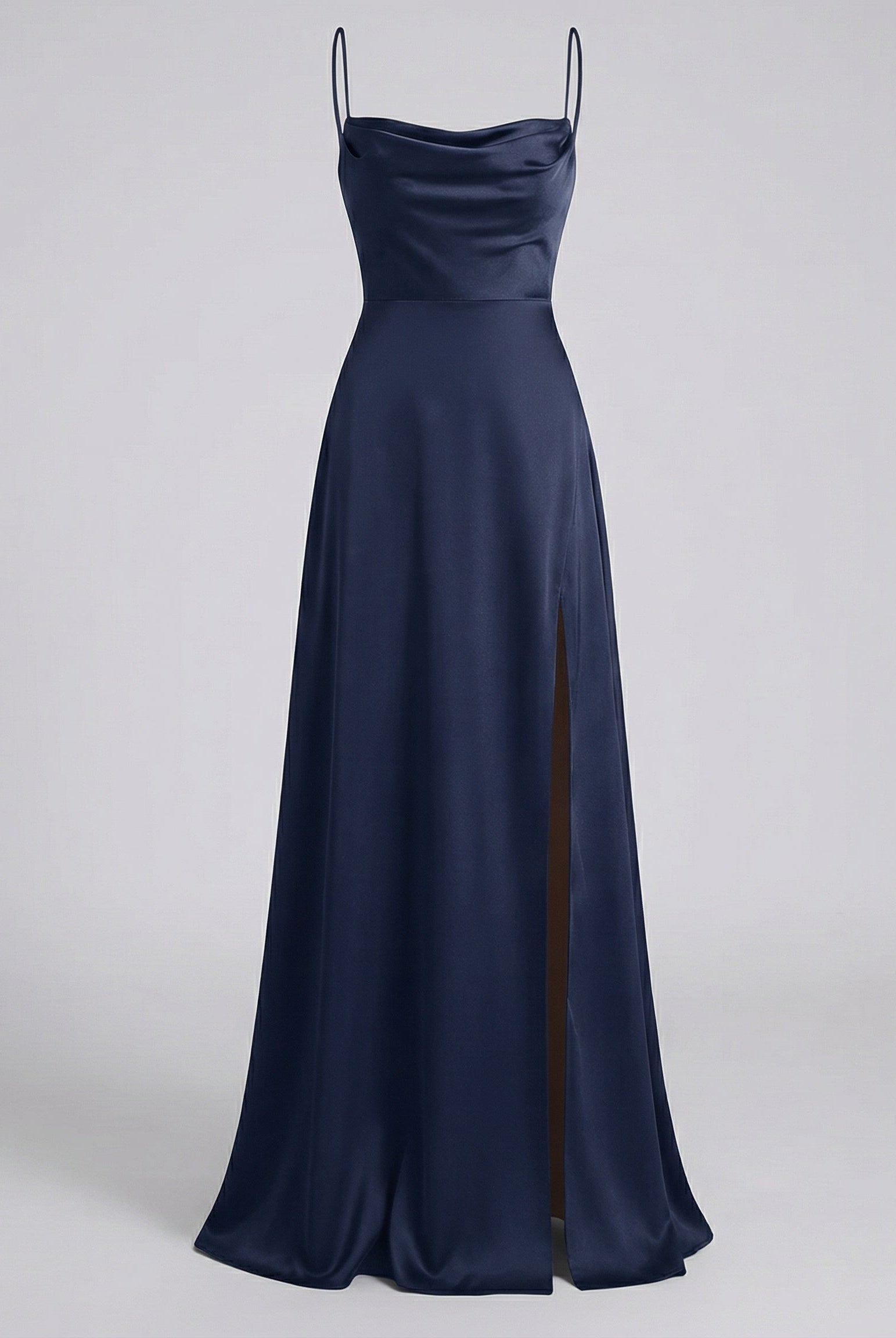 Women Satin Cowl Neck Maxi Dress Formal Evening - Image 6