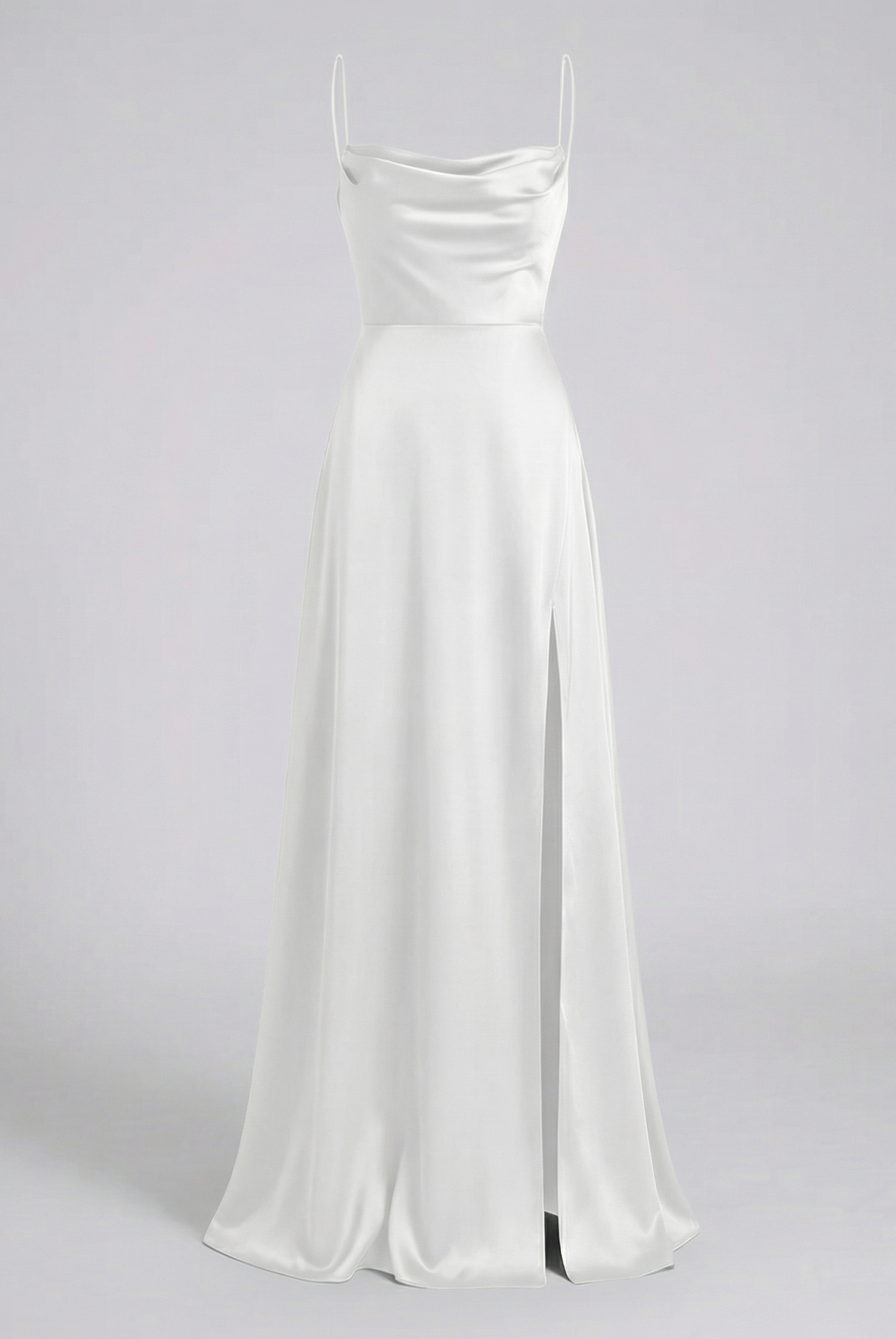 Women Satin Cowl Neck Maxi Dress Formal Evening - Image 10