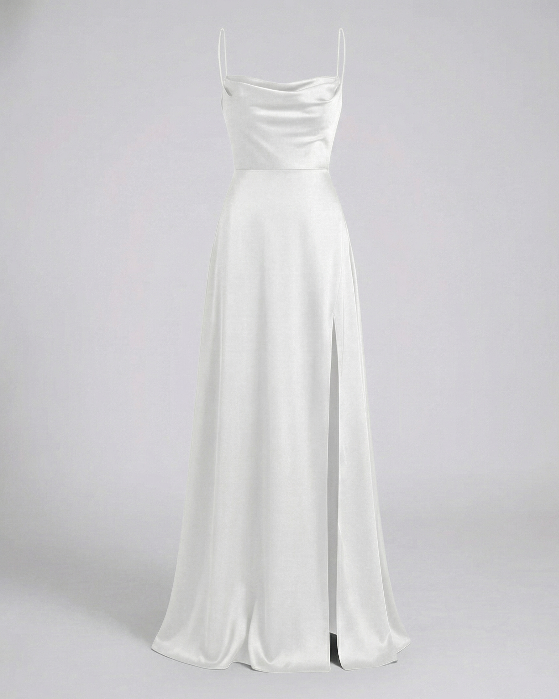 Women Satin Cowl Neck Maxi Dress Formal Evening - Image 10
