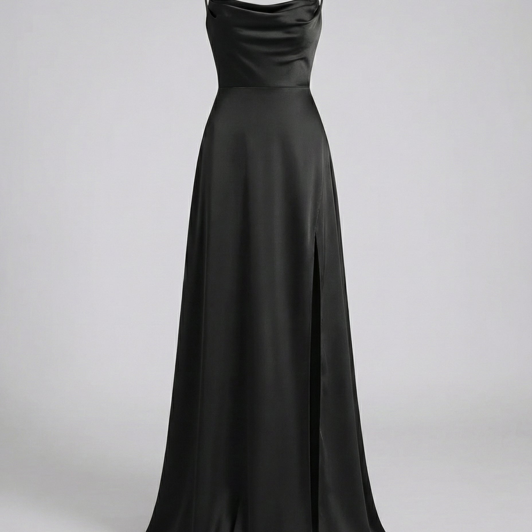 Women Satin Cowl Neck Maxi Dress Formal Evening - Image 11