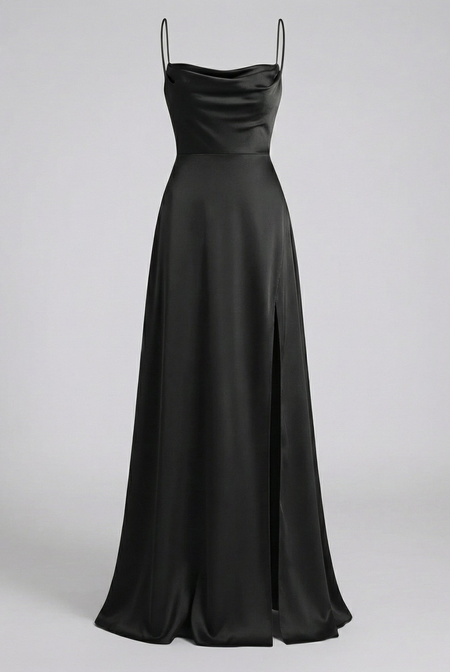 Women Satin Cowl Neck Maxi Dress Formal Evening - Image 11