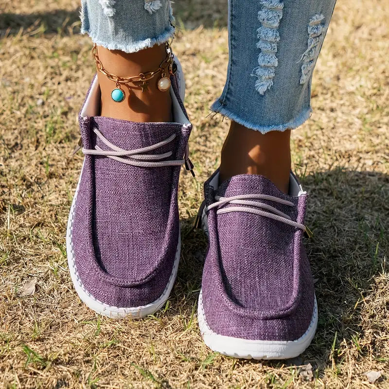 Women Breathable Non-Slip Sneakers Lightweight Slip-On Walking Shoes - Image 10