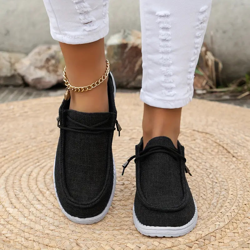 Women Breathable Non-Slip Sneakers Lightweight Slip-On Walking Shoes - Image 16