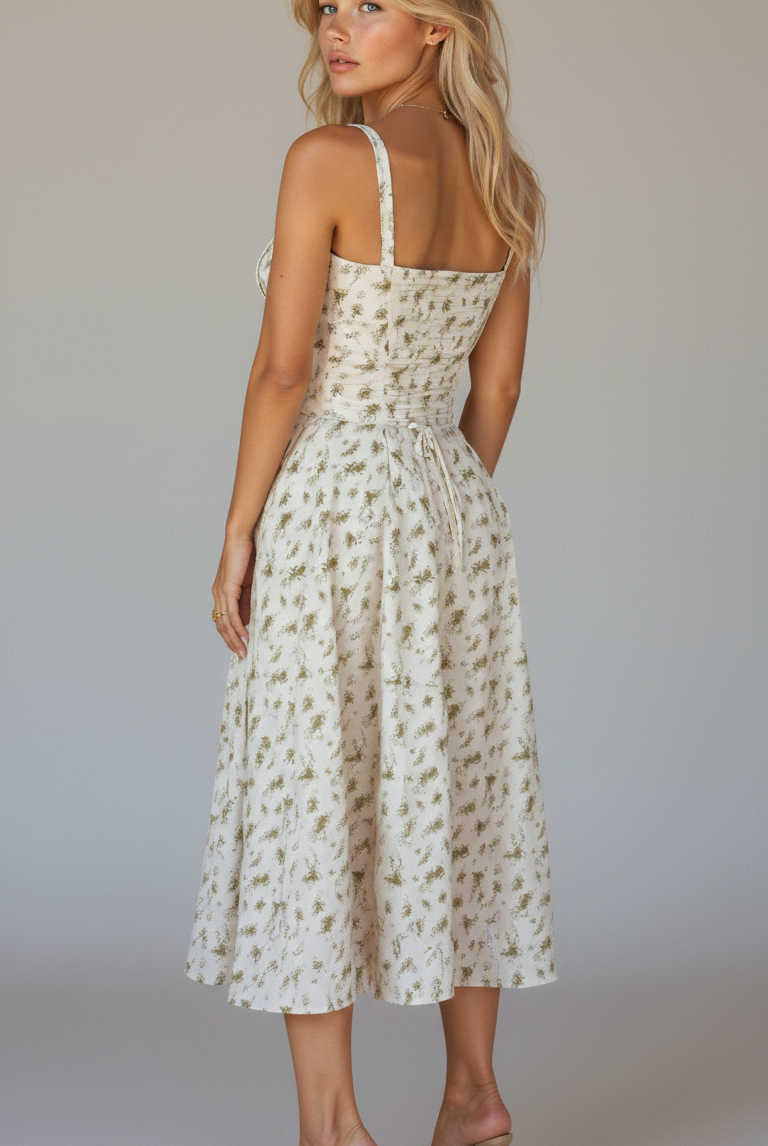 Cerene | Women’s Floral Midi Dress - Image 10